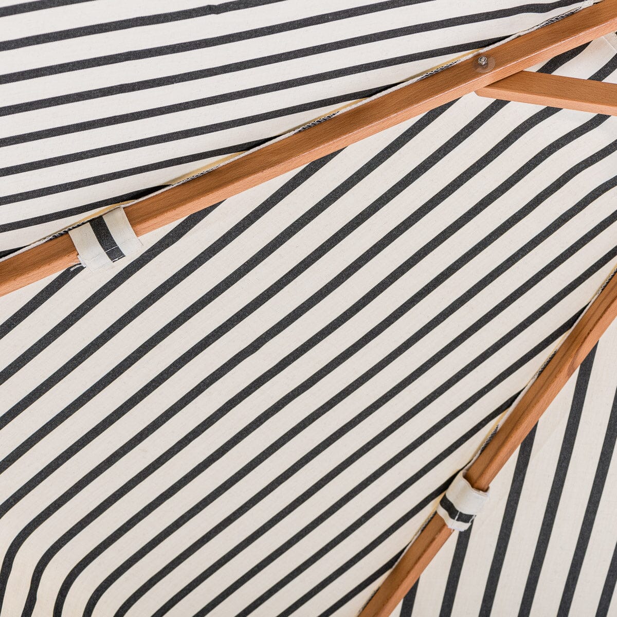 The Market Umbrella - Monaco Black Stripe Market Umbrella Business & Pleasure Co