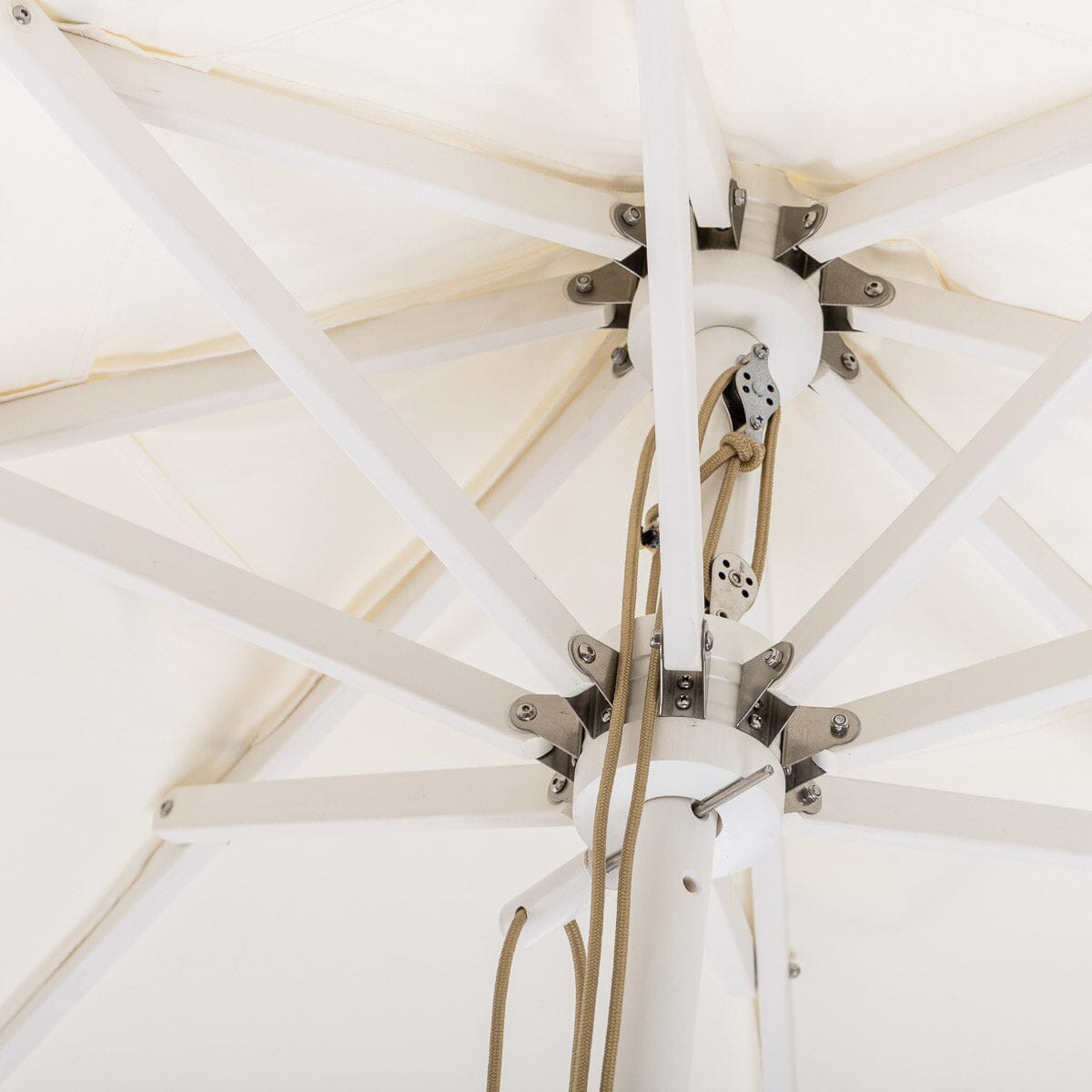 The Market Umbrella - Rivie White Market Umbrella Business & Pleasure Co