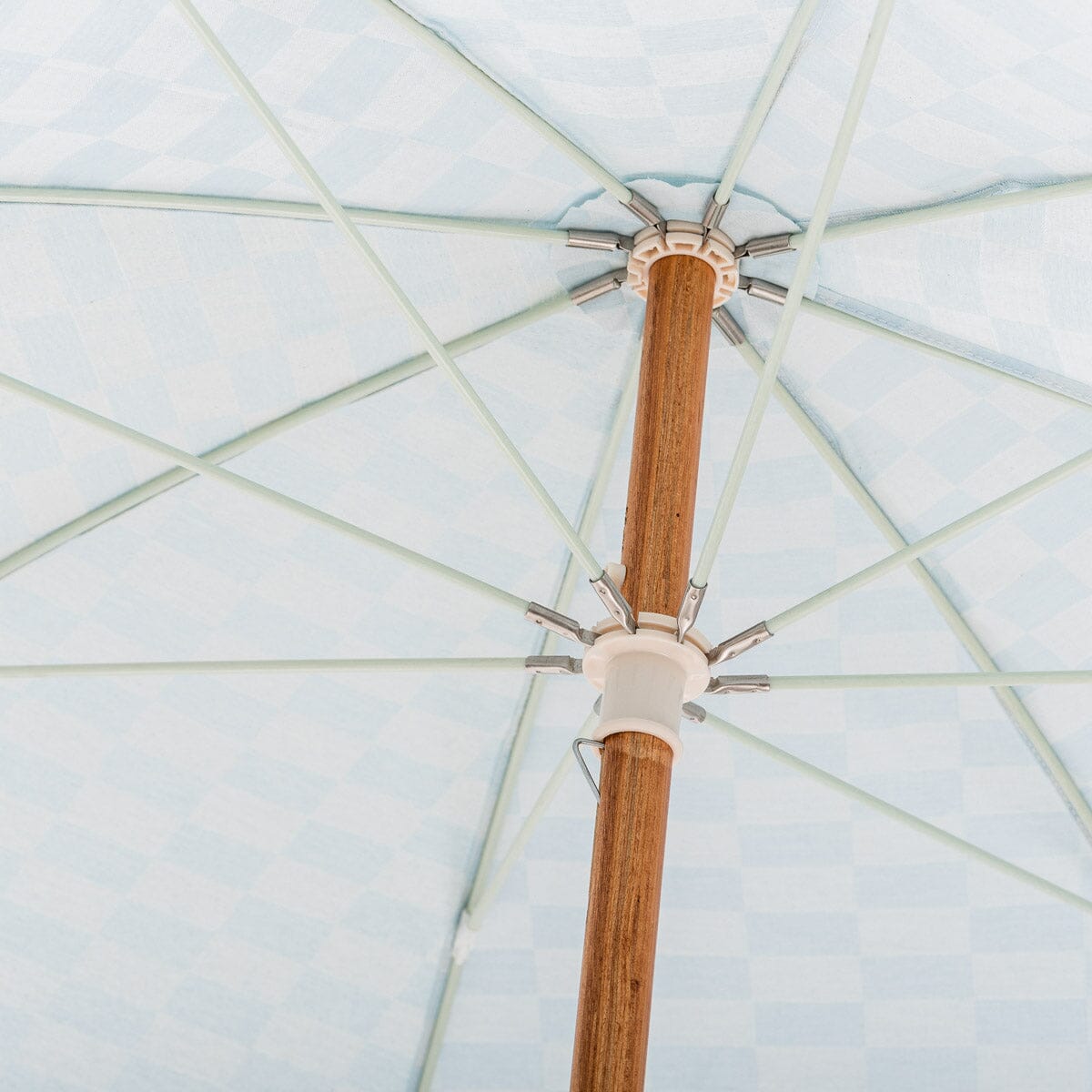 The Rio Umbrella - Vintage Blue Checker Rio Umbrella Business & Pleasure Co.