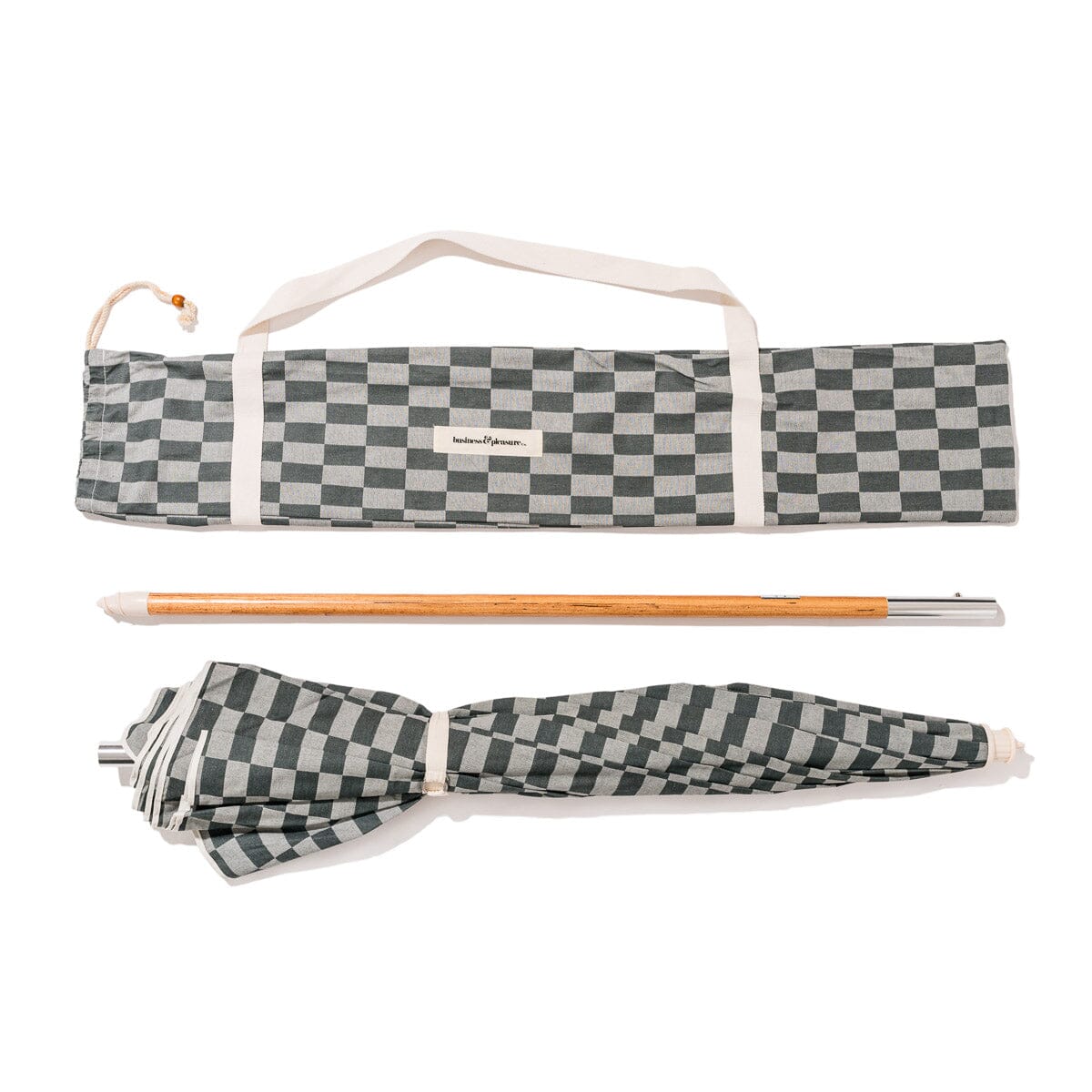 The Rio Umbrella - Vintage Green Checker Rio Umbrella Business & Pleasure Co.