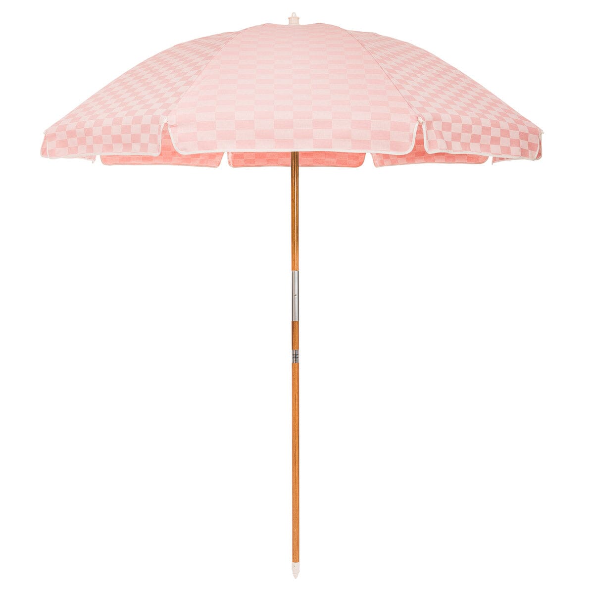 The Rio Umbrella - Dusty Pink Checker Rio Umbrella Business & Pleasure Co.