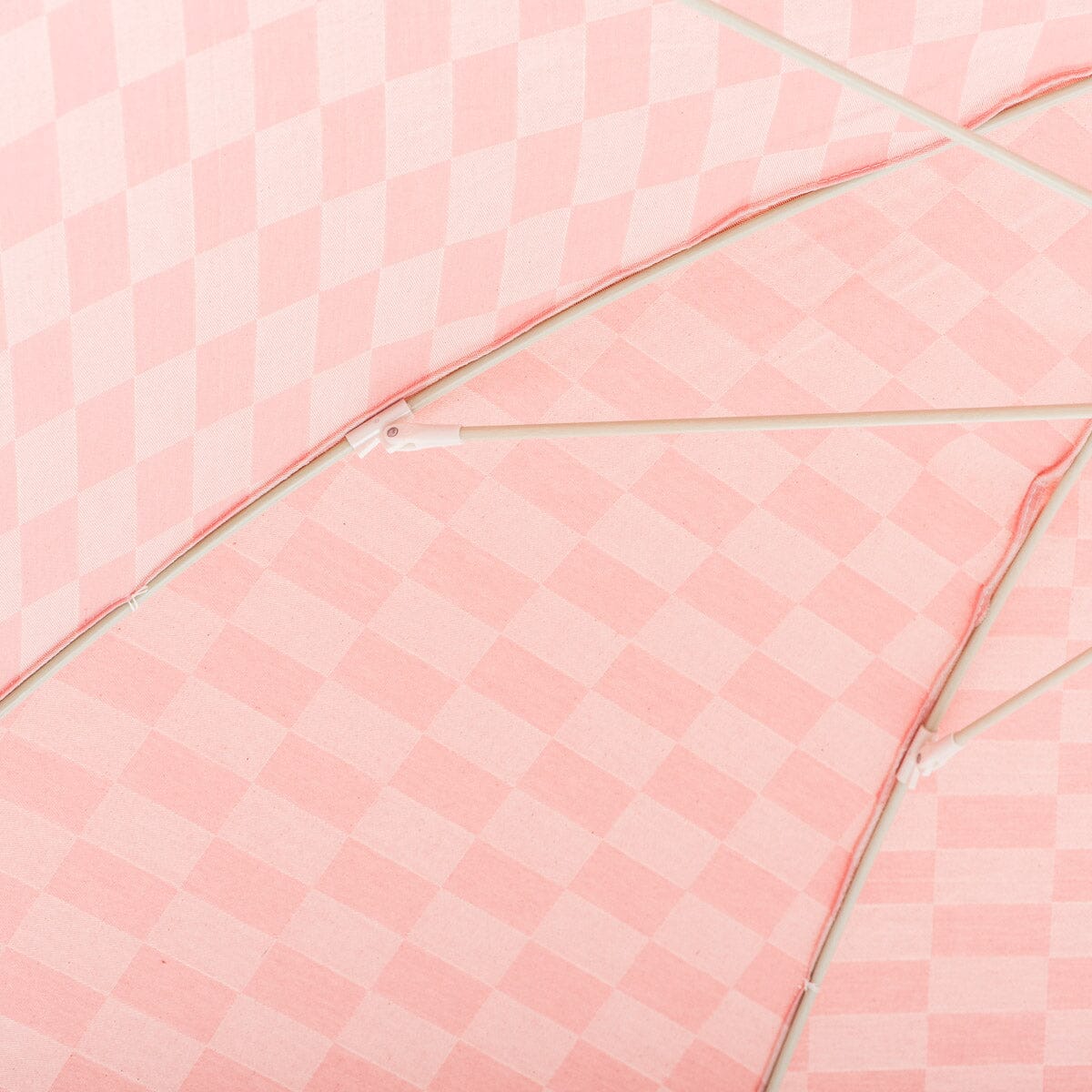 The Rio Umbrella - Dusty Pink Checker Rio Umbrella Business & Pleasure Co.