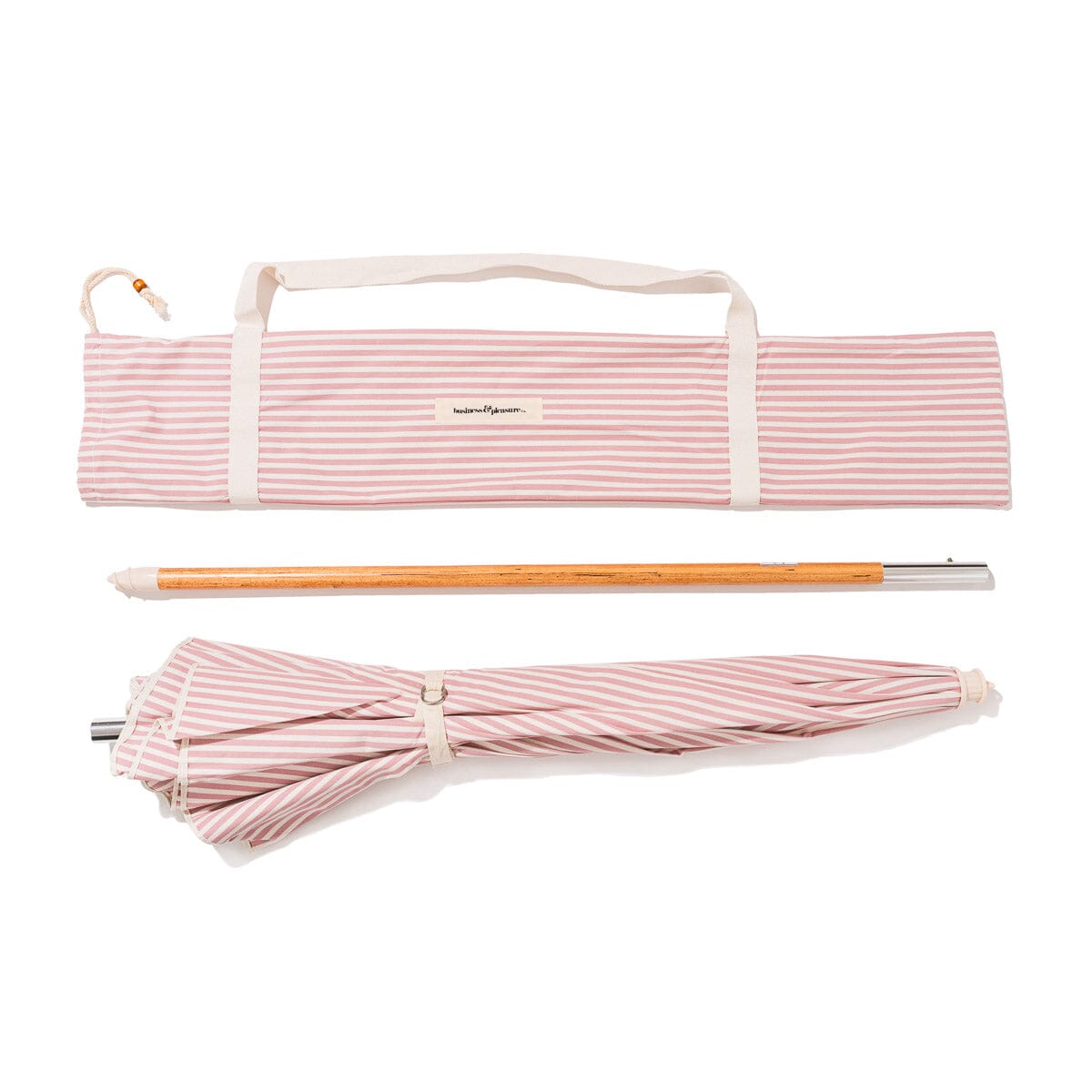 The Rio Umbrella - Laurens Pink Stripe Rio Umbrella Business & Pleasure Co.