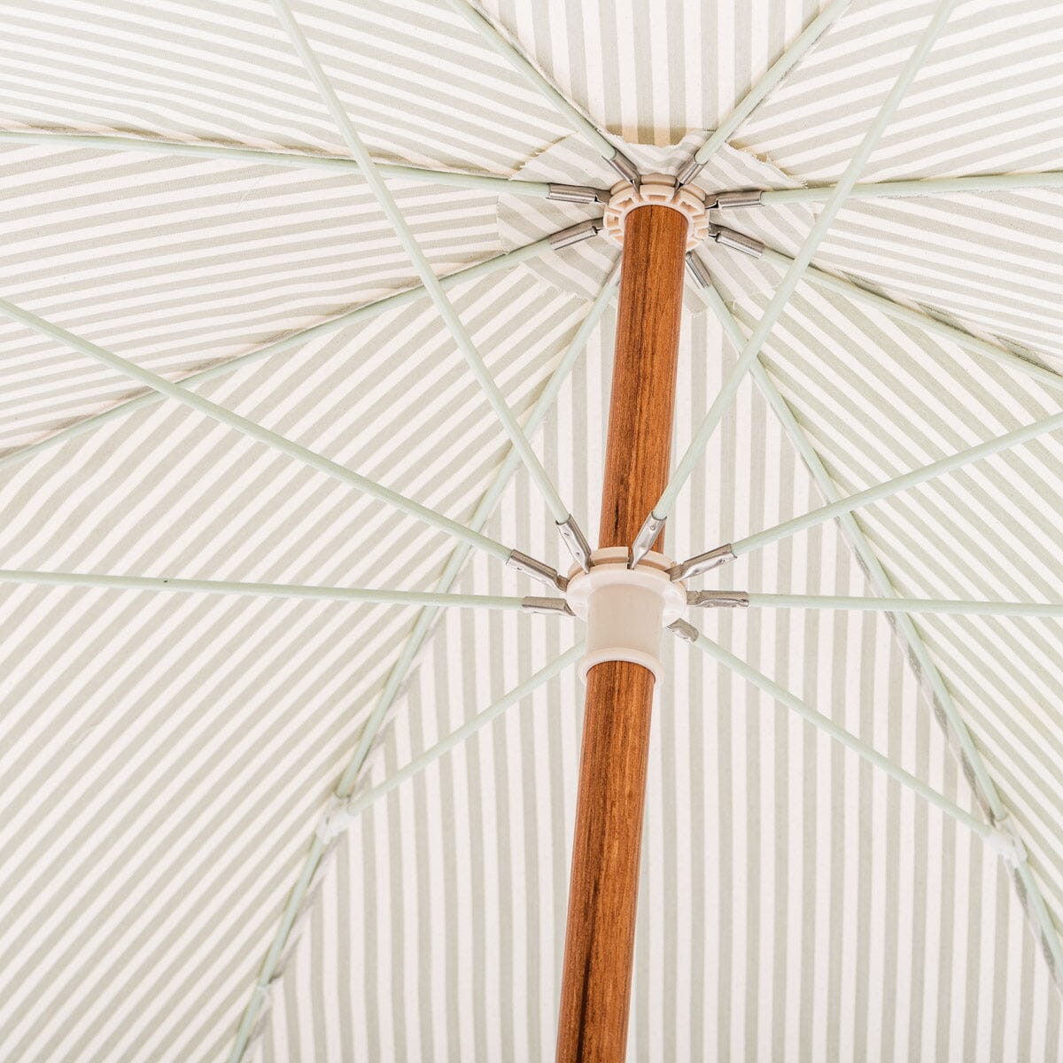 The Rio Umbrella - Laurens Sage Stripe Rio Umbrella Business & Pleasure Co.