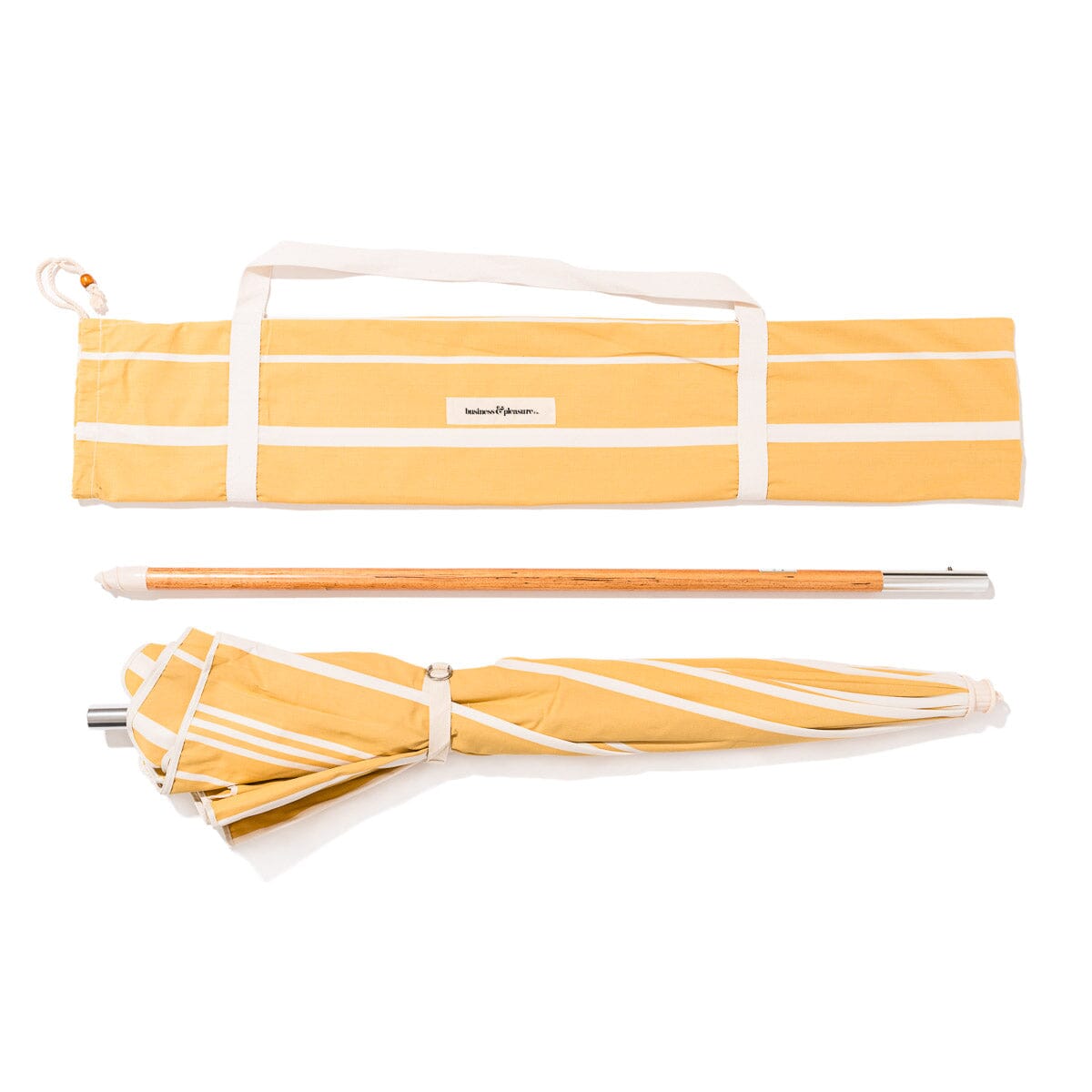 The Rio Umbrella - Vintage Yellow Stripe Rio Umbrella Business & Pleasure Co.