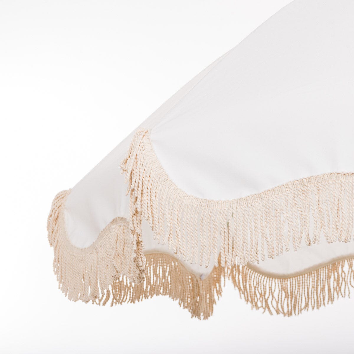 The Rio Fringed Umbrella - Antique White Rio Fringed Umbrella Business & Pleasure Co.