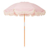 Swatch for The Rio Fringed Umbrella - Lauren's Pink Stripe