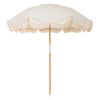 Swatch for The Rio Fringed Umbrella - Lauren's Sage Stripe