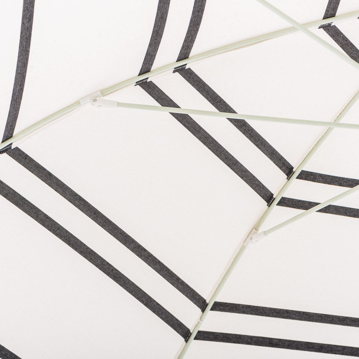 The Rio Fringed Umbrella - Malibu Black Stripe Rio Fringed Umbrella Business & Pleasure Co.