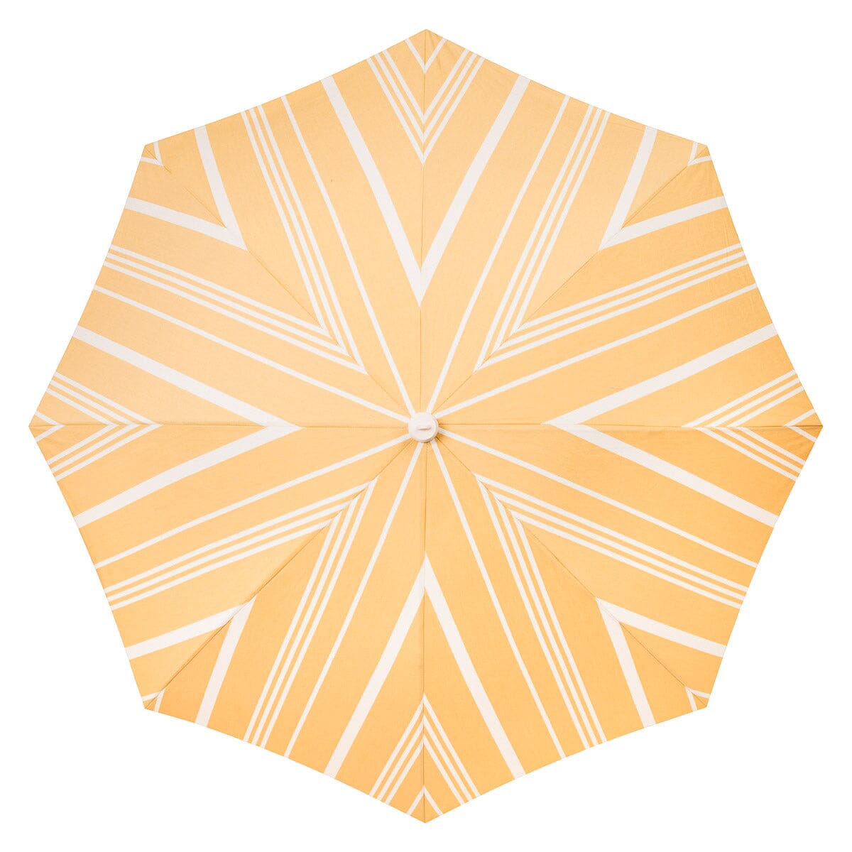 The Rio Fringed Umbrella - Vintage Yellow Stripe Rio Fringed Umbrella Business & Pleasure Co.