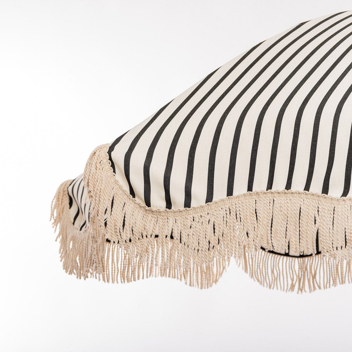 The Premium Beach Umbrella - Monaco Black Stripe Premium Beach Umbrella Business & Pleasure Co