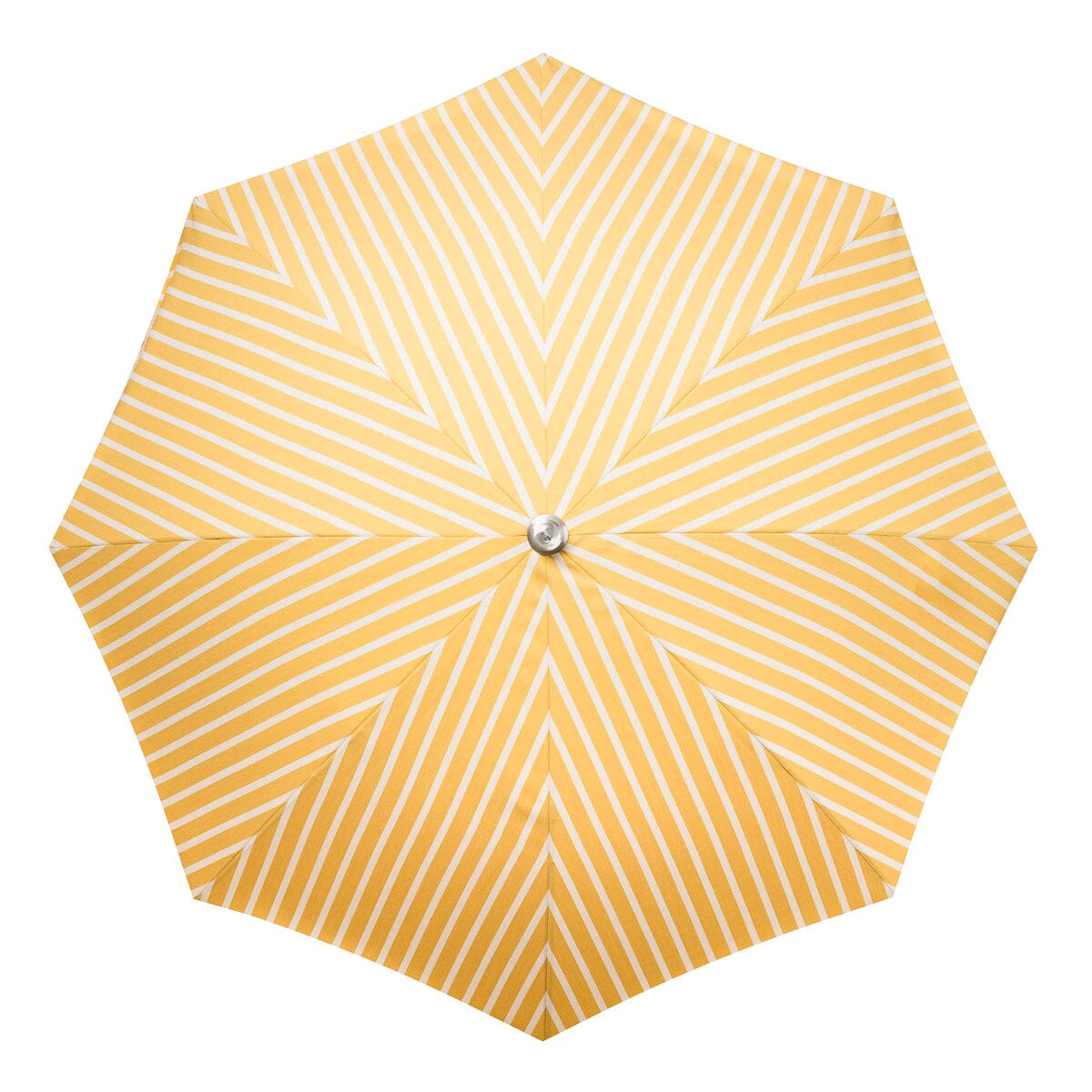 The Premium Beach Umbrella - Monaco Mimosa Stripe Premium Beach Umbrella Business & Pleasure Co