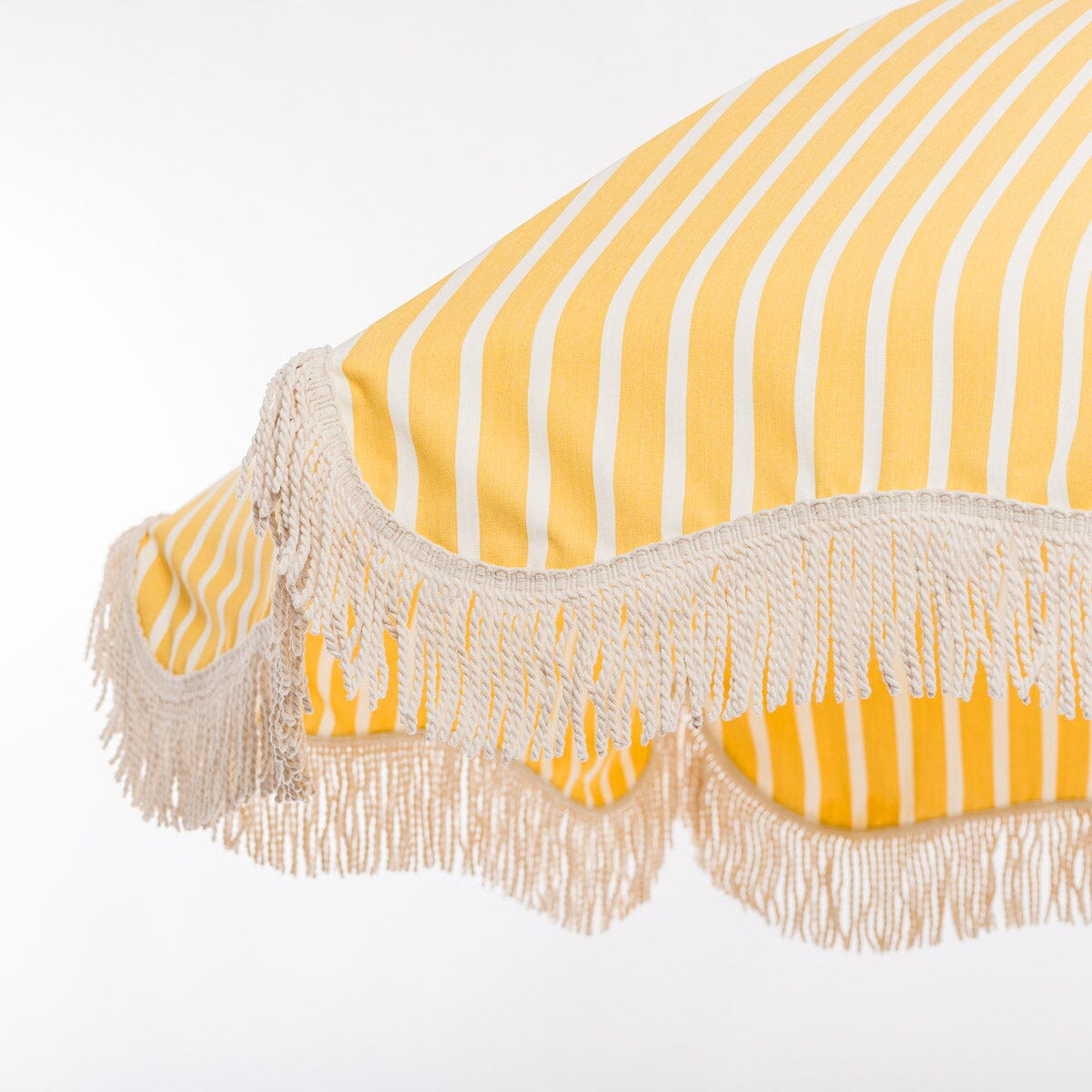 The Premium Beach Umbrella - Monaco Mimosa Stripe Premium Beach Umbrella Business & Pleasure Co