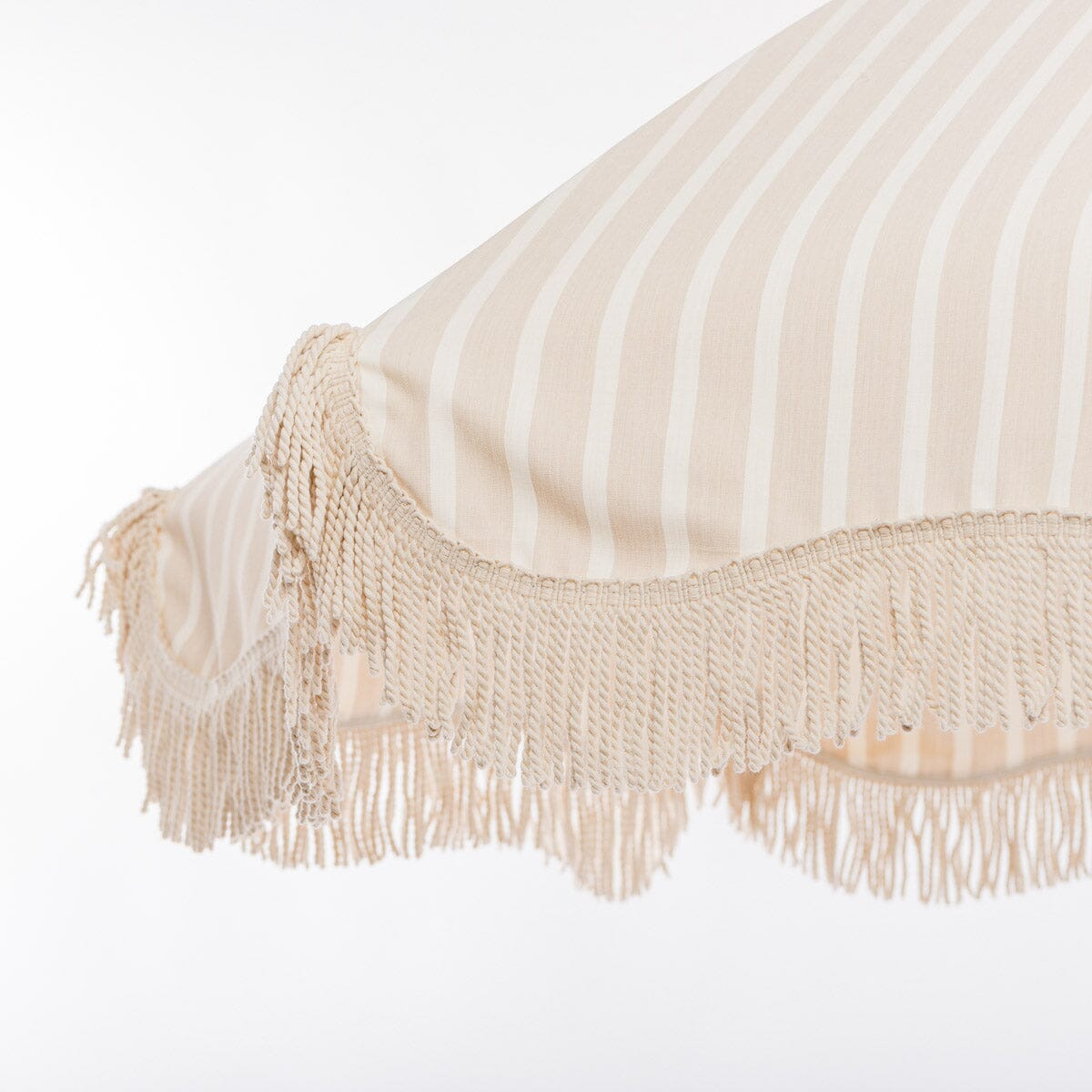 The Premium Beach Umbrella - Monaco Natural Stripe Premium Beach Umbrella Business & Pleasure Co