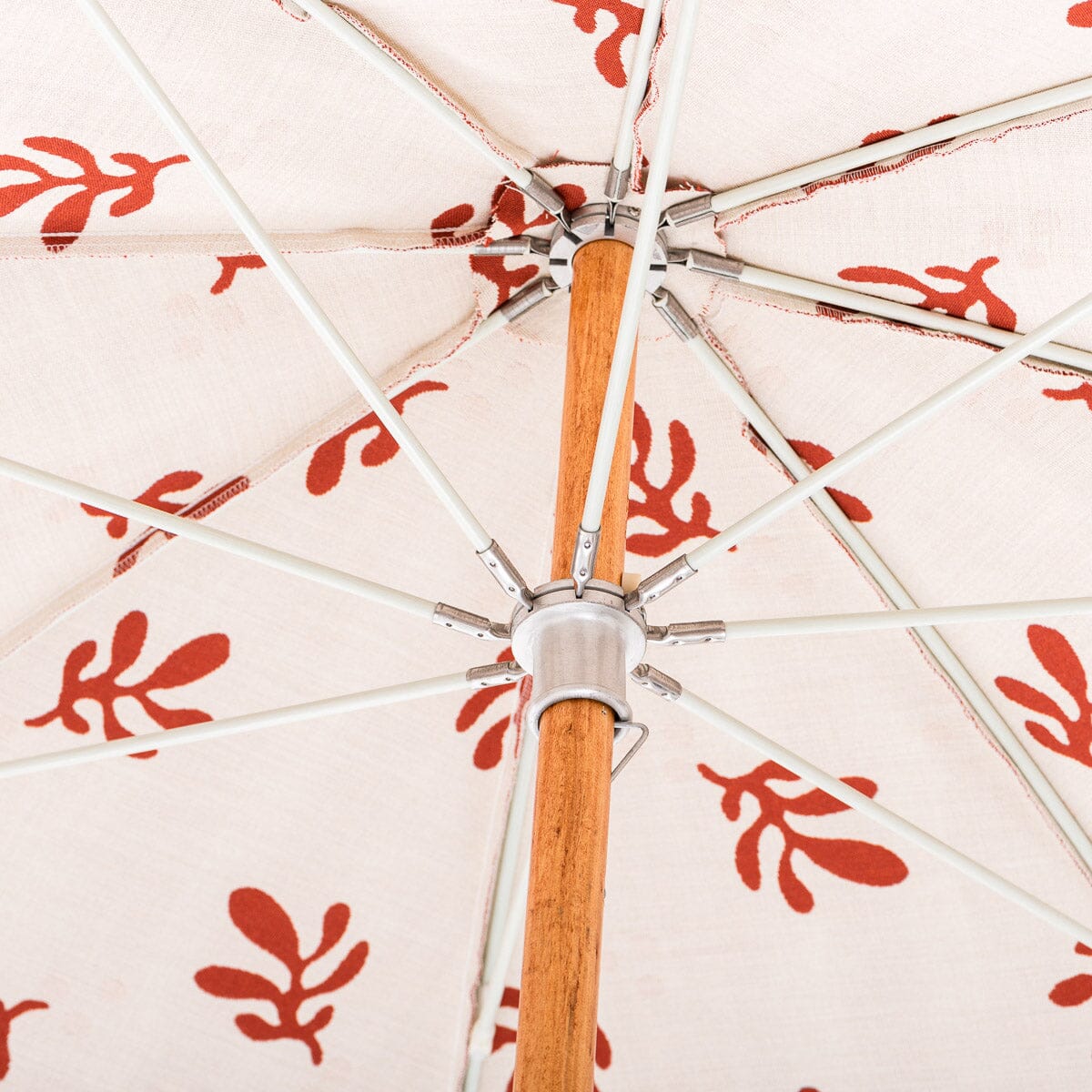 The Premium Beach Umbrella - Casa Seaglass - Terracotta Red Premium Beach Umbrella Business & Pleasure Co.