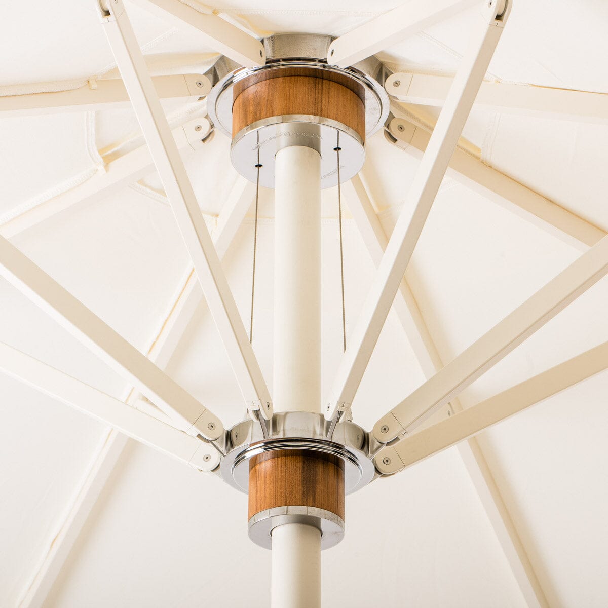 The Resort Market Umbrella in Antique White | 12' Antique White Frame Bundle Business & Pleasure Co.