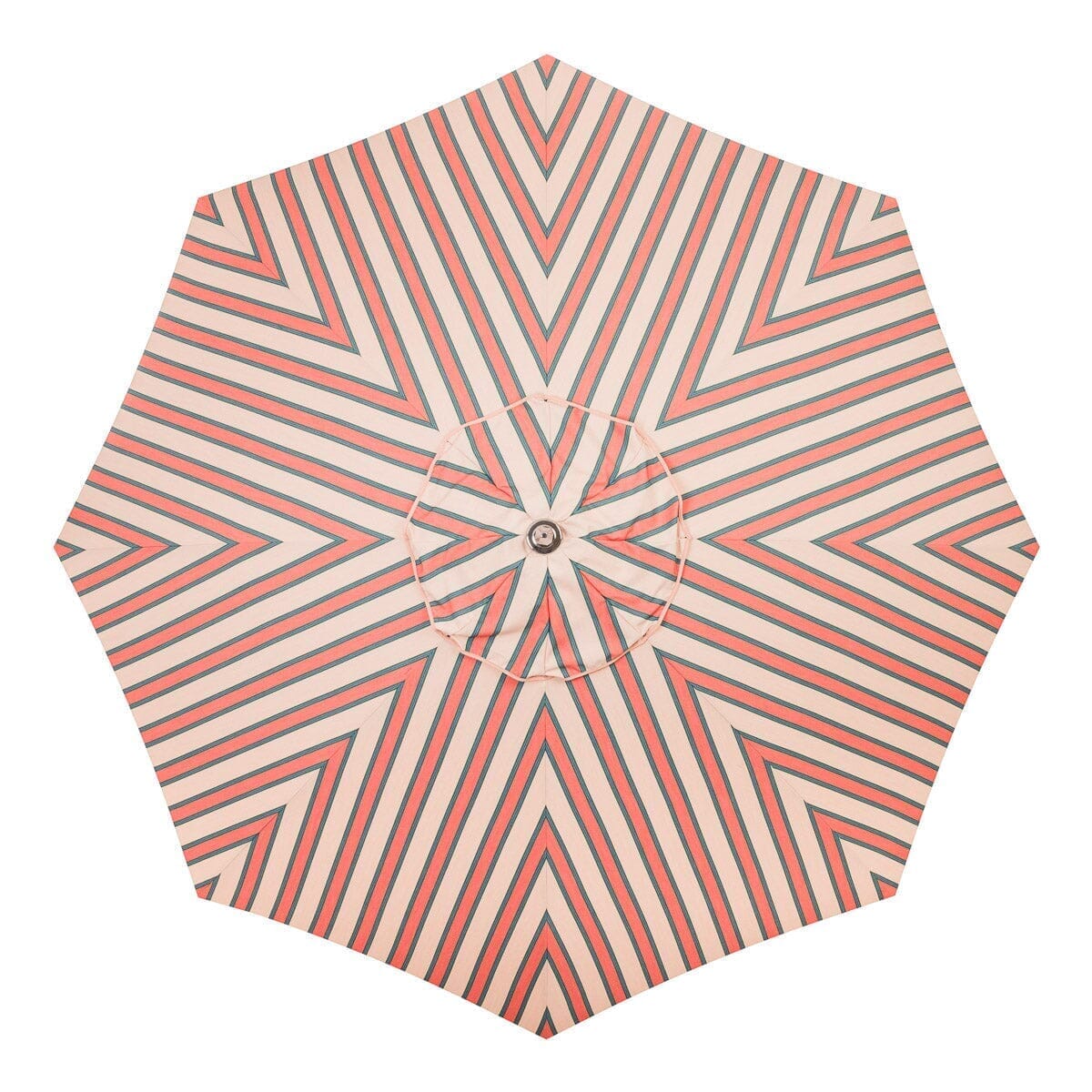 The Resort Market Umbrella - Octagon - Canopy 8' - Bistro Pink Stripe Resort Market Umbrella Canopy Business & Pleasure Co.