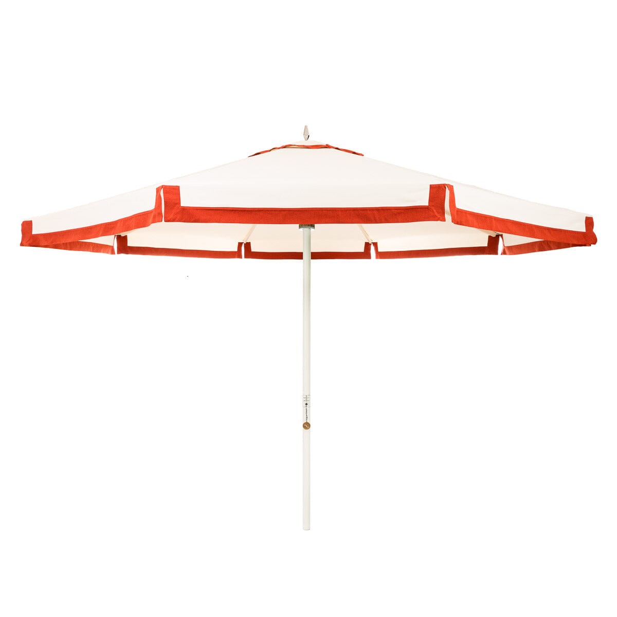 Product image of The Resort Market Umbrella in Border Valance Le Sirenuse | 12' Antique White Frame Bundle Business & Pleasure Co.