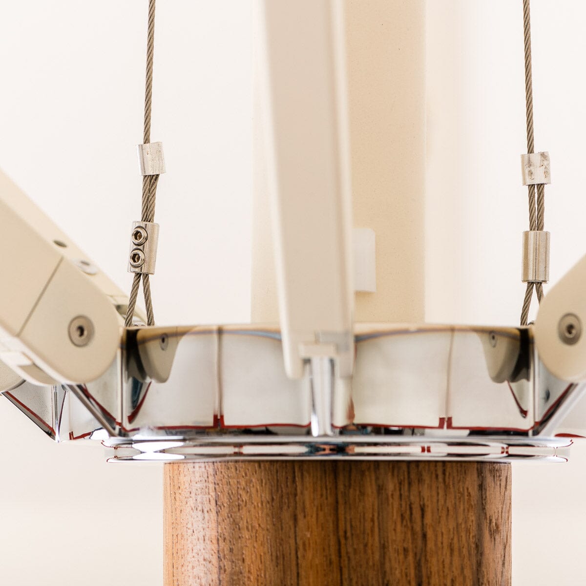 The Resort Market Umbrella in Border Valance Le Sirenuse | 12' Antique White Frame Bundle Business & Pleasure Co.