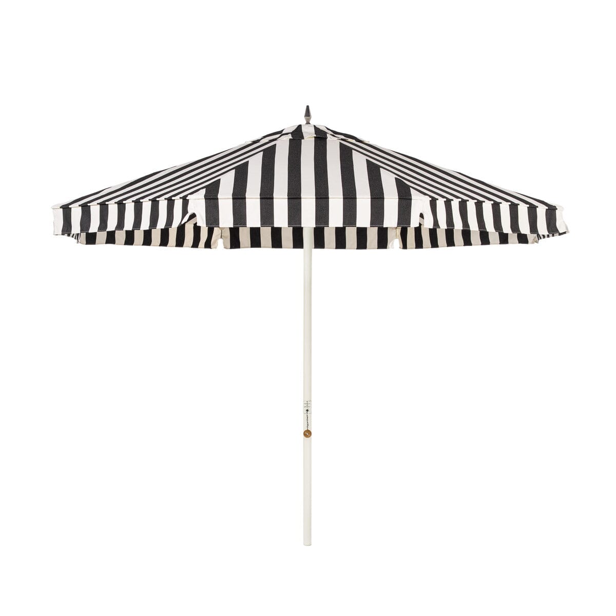 black & white stripped patio umbrellas The Resort Market Umbrella
