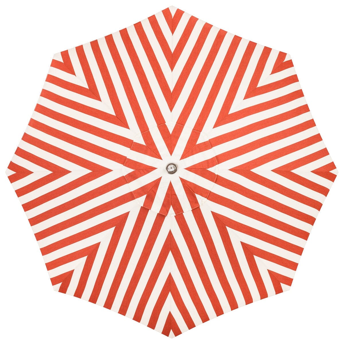 The Resort Market Umbrella in Crew Le Sirenuse Stripe | 12' Antique White Frame Bundle Business & Pleasure Co.