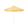 Swatch for The Resort Market Umbrella in Crew Mimosa Yellow Stripe | 8' Antique White Frame