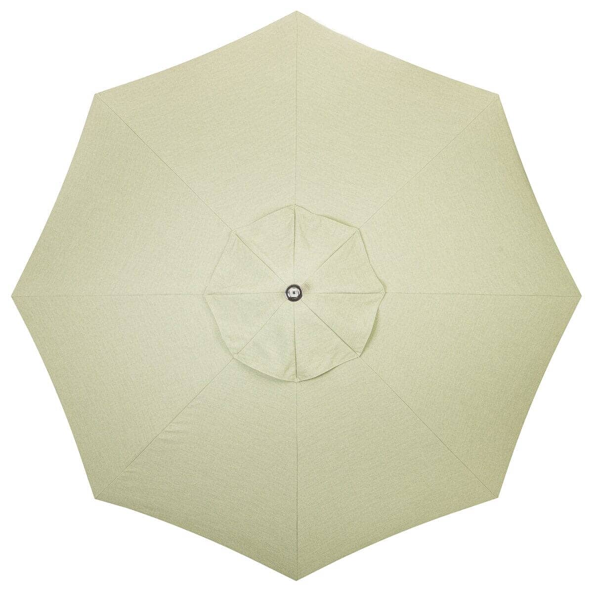 The Resort Market Umbrella in Casa Seaglass Jade Green | 12' Antique White Frame Bundle Business & Pleasure Co.