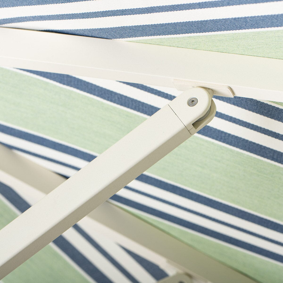The Resort Market Umbrella - Octagon - Canopy 10 x Julia Berolzheimer in Green Stripes B&P Co. x Julia Berolzheimer