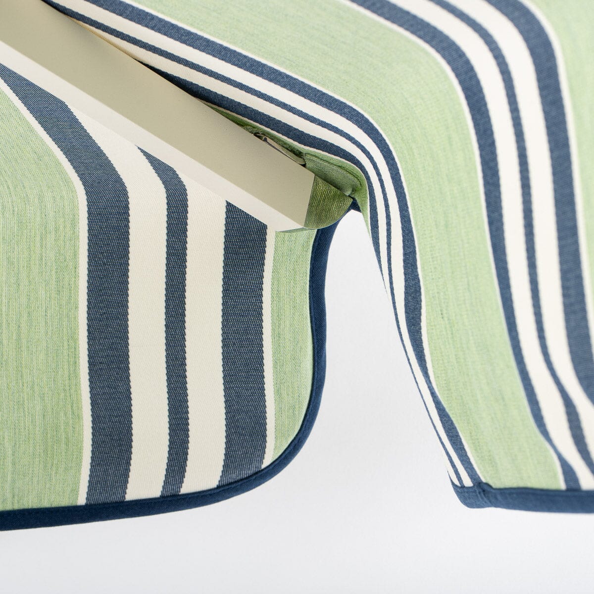 The Resort Market Umbrella - Octagon - Canopy 10 x Julia Berolzheimer in Green Stripes B&P Co. x Julia Berolzheimer
