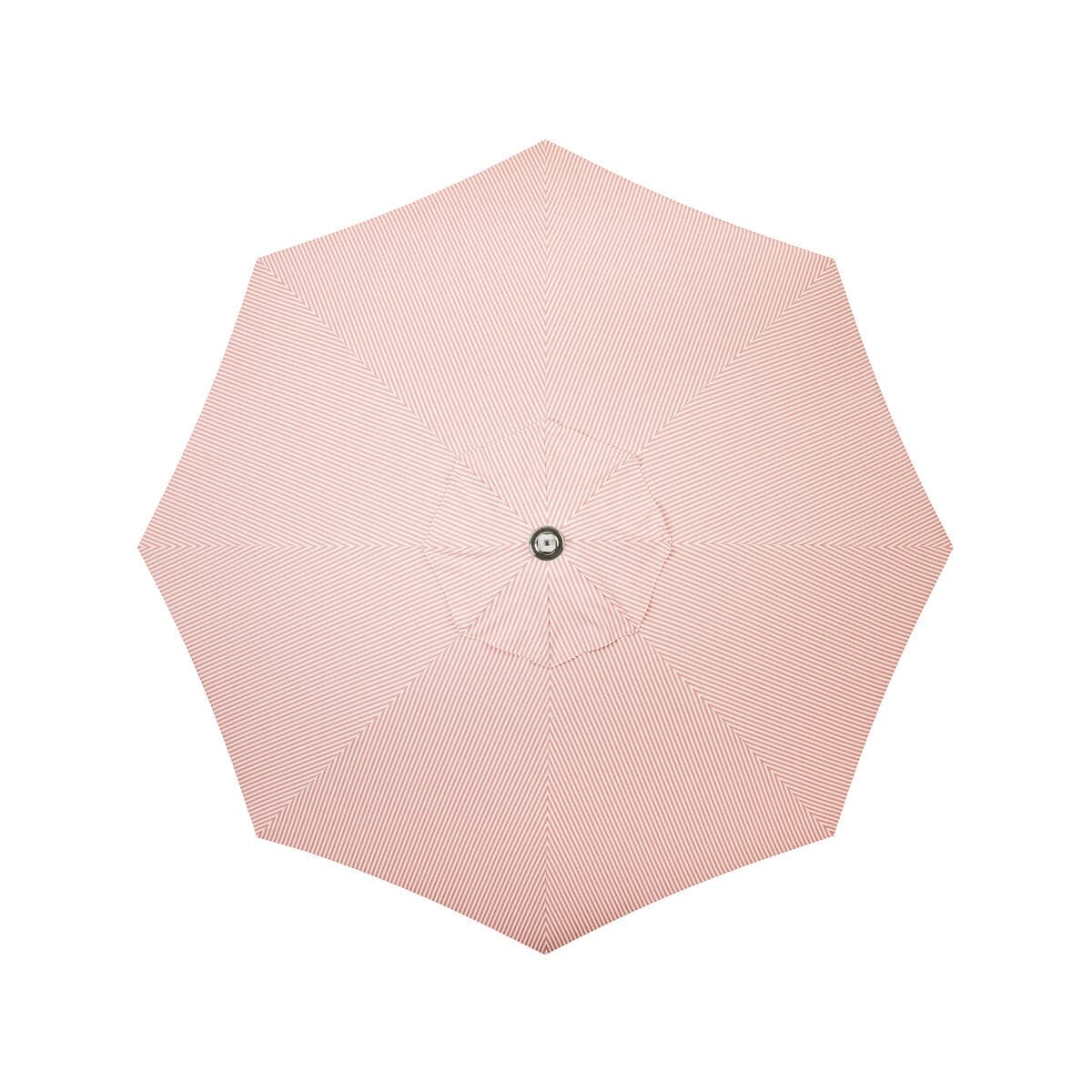 The Resort Market Umbrella in Lauren's Pink Stripe | 8' Antique White Frame Bundle Business & Pleasure Co.