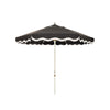 Swatch for The Resort Market Umbrella in Rivie Black | 8' Antique White Frame