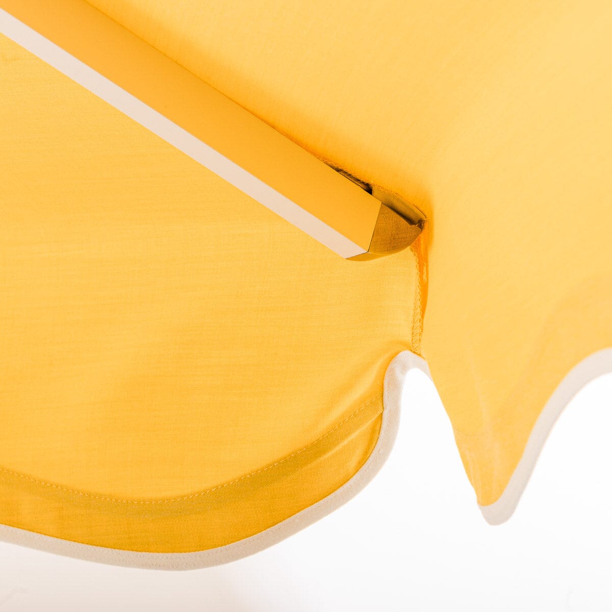 The Resort Market Umbrella in Rivie Mimosa | 12' Antique White Frame Bundle Business & Pleasure Co.