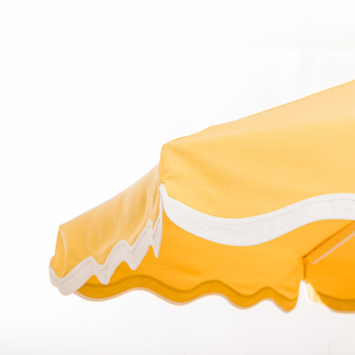 The Resort Market Umbrella in Rivie Mimosa | 12' Antique White Frame Bundle Business & Pleasure Co.