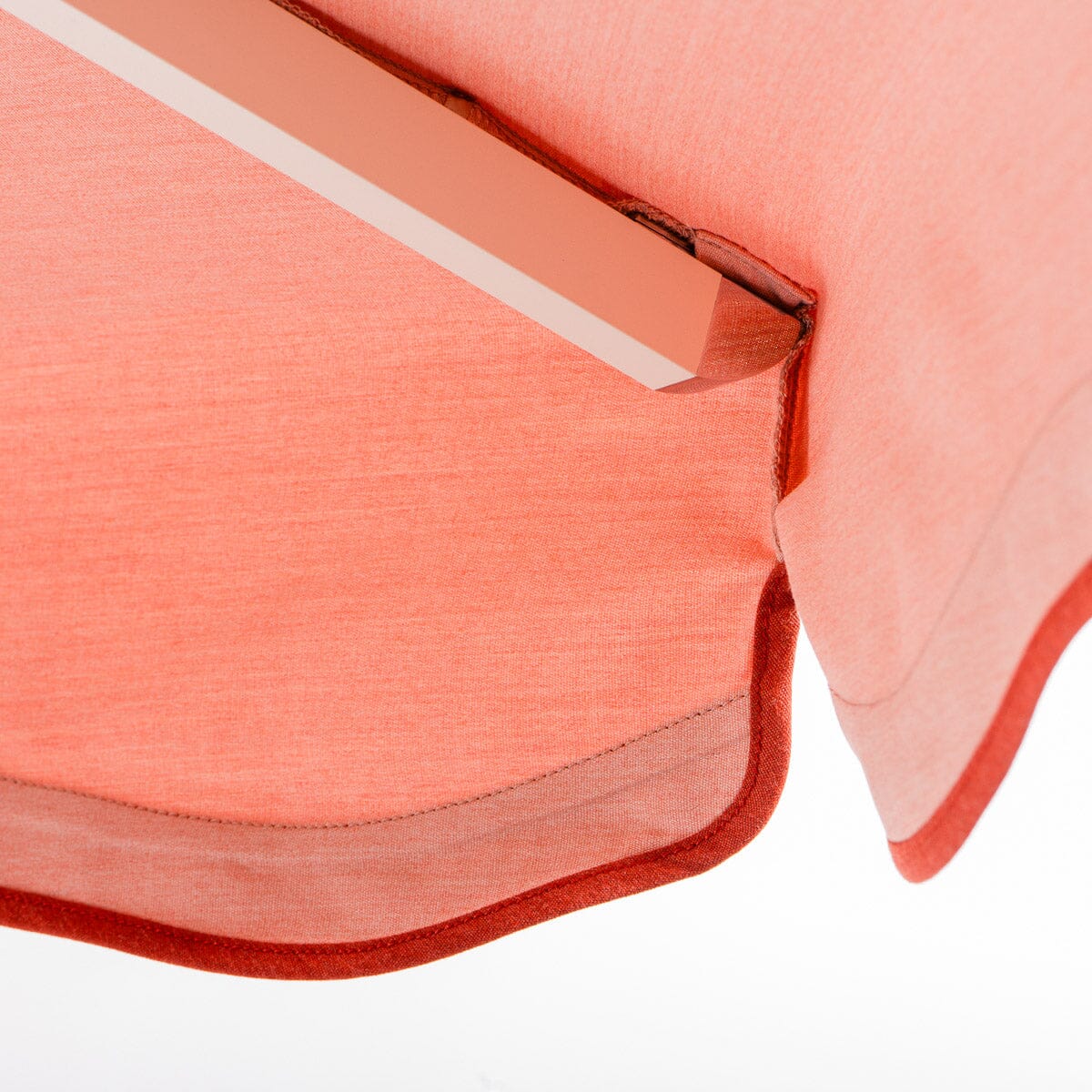The Resort Market Umbrella in Rivie Pink | 12' Antique White Frame Bundle Business & Pleasure Co.