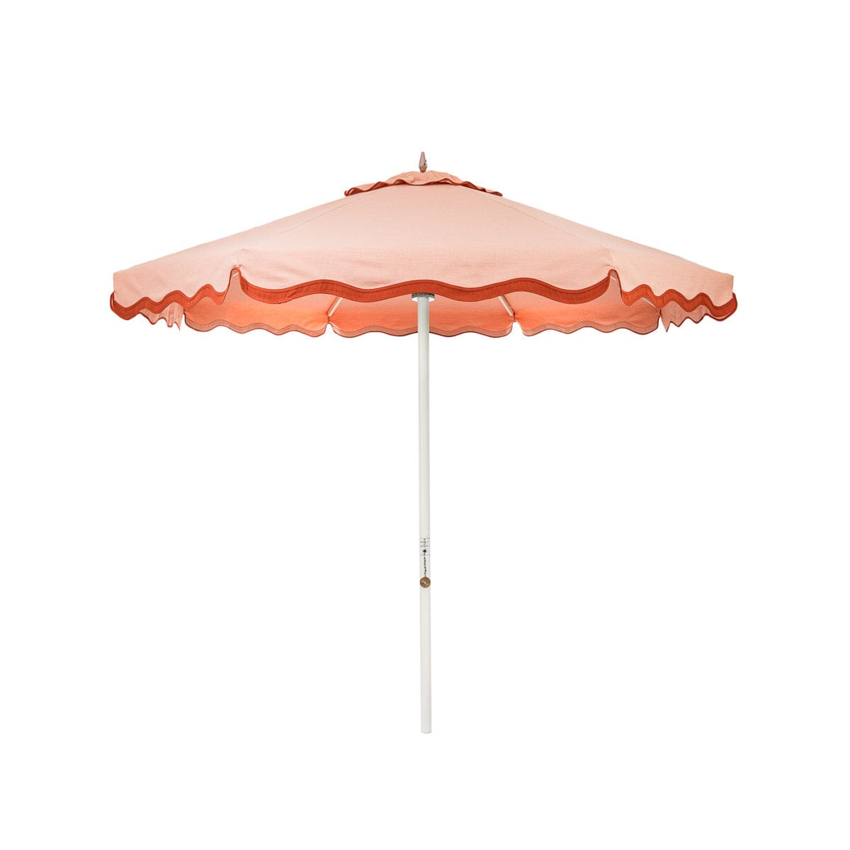 Product image of The Resort Market Umbrella in Rivie Pink | 8' Antique White Frame Bundle Business & Pleasure Co.