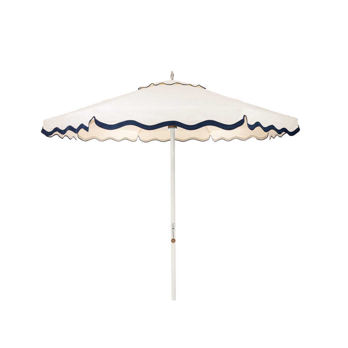 The Resort Market Umbrella in Rivie White | 8' Antique White Frame Bundle Business & Pleasure Co.
