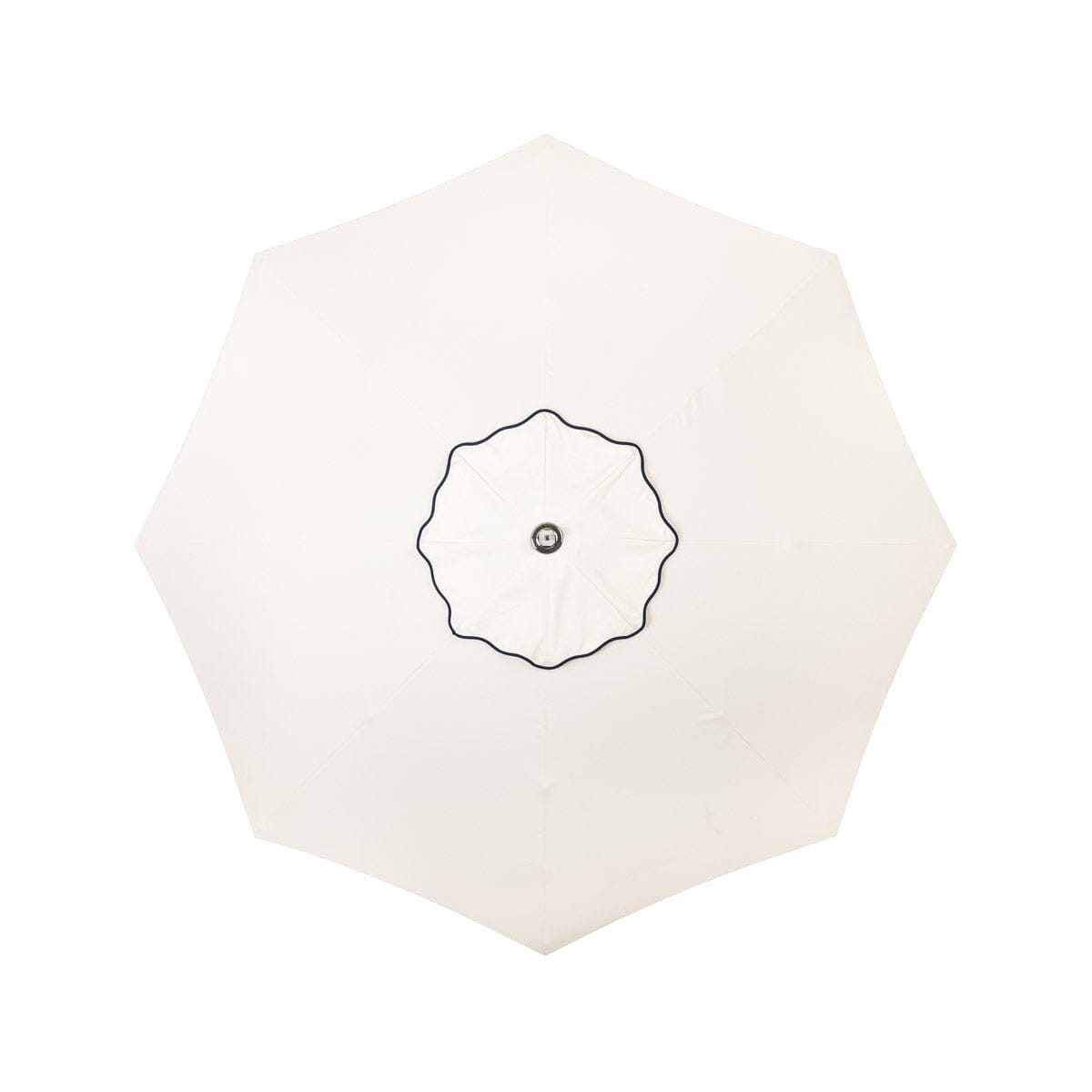 The Resort Market Umbrella in Rivie White | 8' Antique White Frame Bundle Business & Pleasure Co.