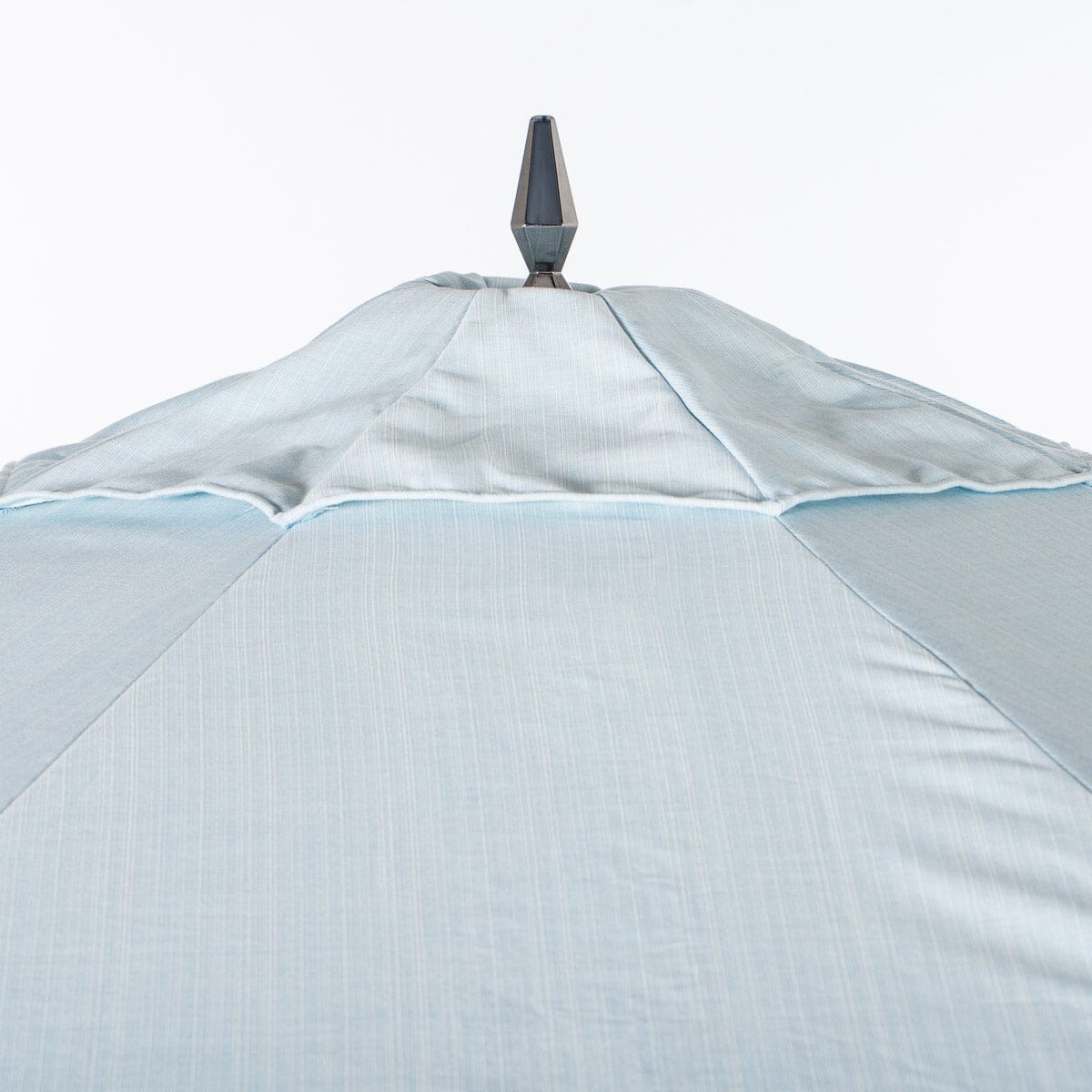 The Resort Market Umbrella in Sky Blue | 10' Transfer Teak Frame Resort Market Umbrella Business & Pleasure Co.