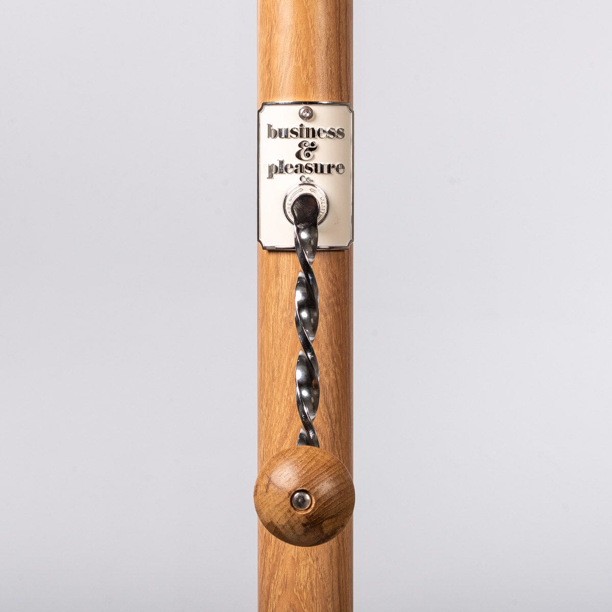 The Resort Market Umbrella in Sky Blue | 10' Transfer Teak Frame Resort Market Umbrella Business & Pleasure Co.