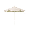 Swatch for The Resort Market Umbrella in Sandstone | 8' Antique White Frame