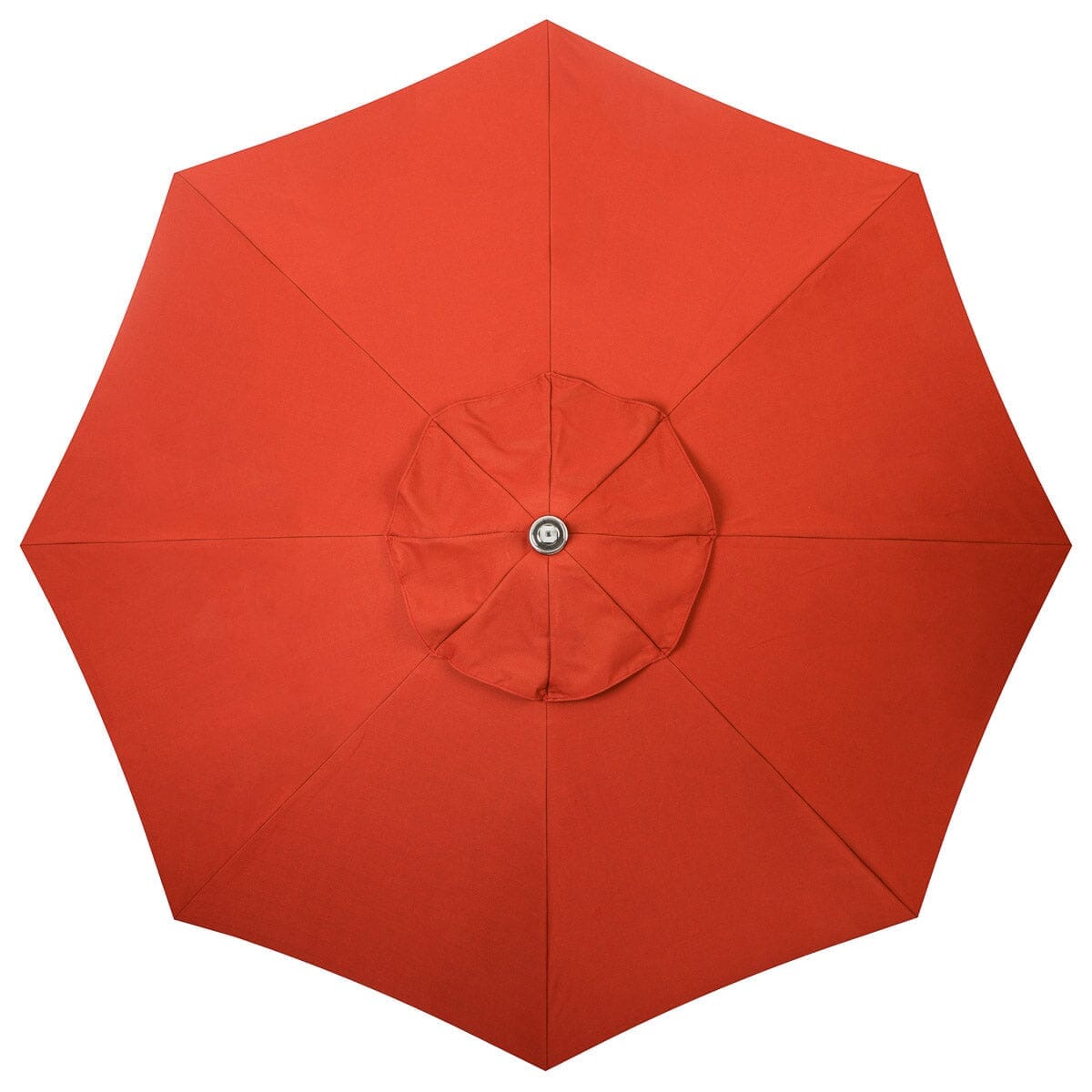 The Resort Market Umbrella in Casa Seaglass Terracotta Red | 12' Antique White Frame Bundle Business & Pleasure Co.