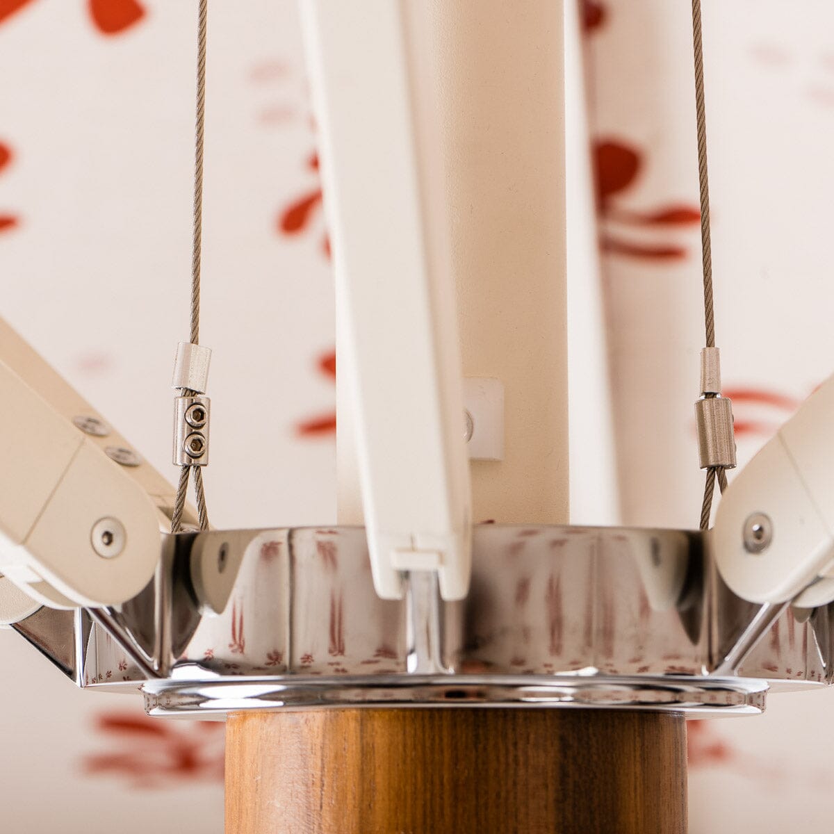 The Resort Market Umbrella in Casa Seaglass Terracotta Red | 12' Antique White Frame Bundle Business & Pleasure Co.