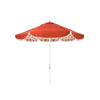 Swatch for The Resort Market Umbrella in Terracotta Red | 8' Antique White Frame