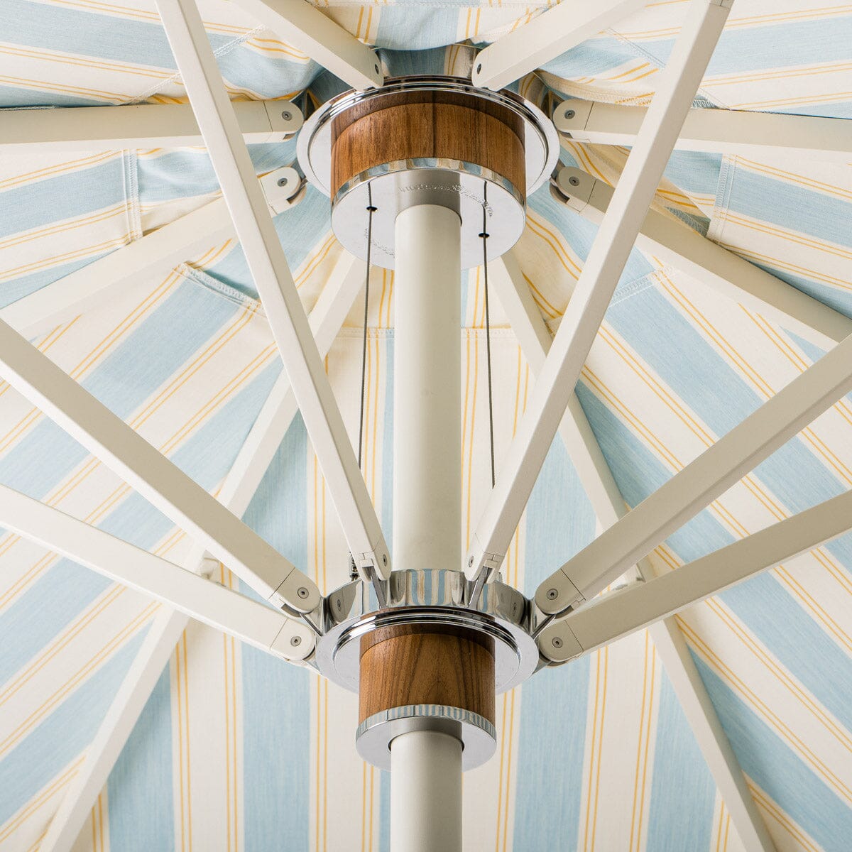 The Resort Market Umbrella - Octagon - Canopy 10 - Tuuli Stripe Blue
