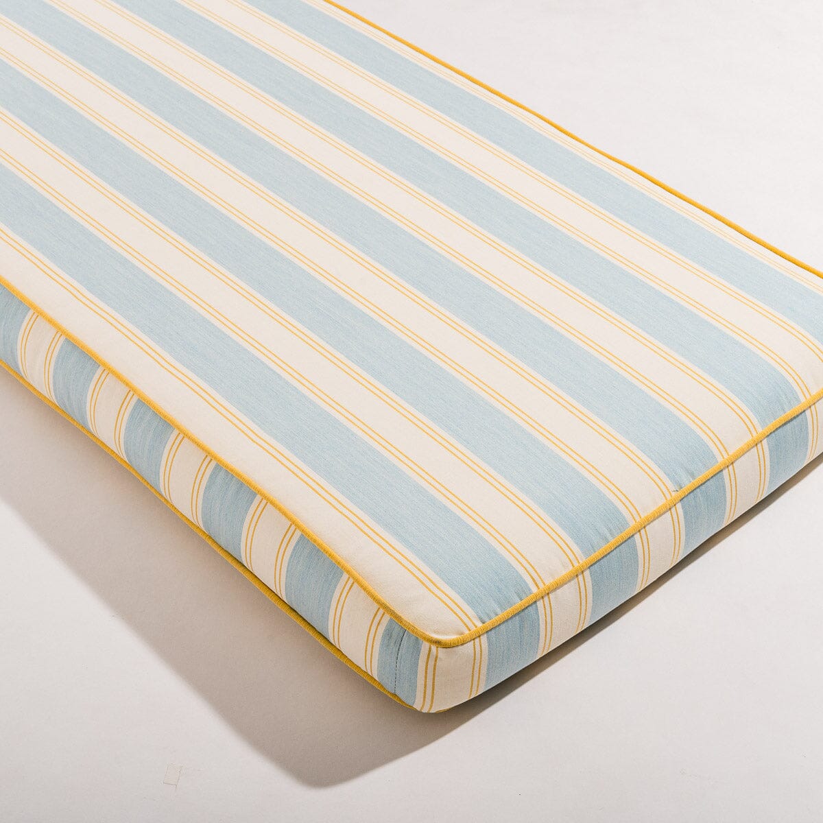 The Al Fresco Sun Lounger in Tuuli Stripe Blue | Vintage Black Frame Bundle Business & Pleasure Co.