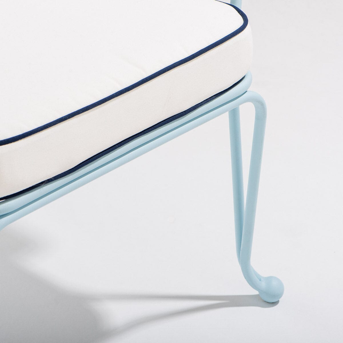The Waterhouse Dining Chair in Rivie White | Powder Blue Frame Bundle Business & Pleasure Co.