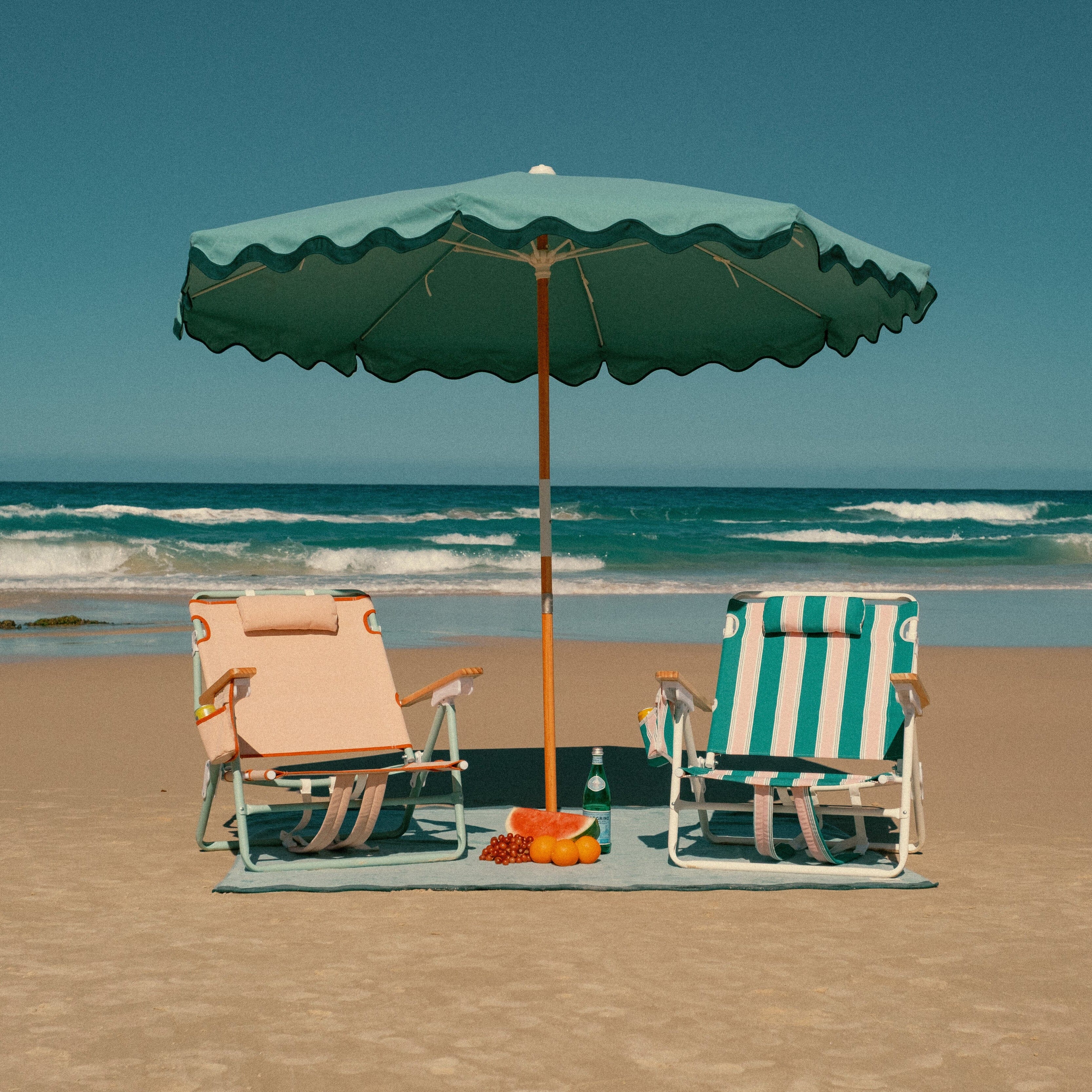 The Penny Chair - Bistro Green Stripe Penny Chair Business & Pleasure Co.