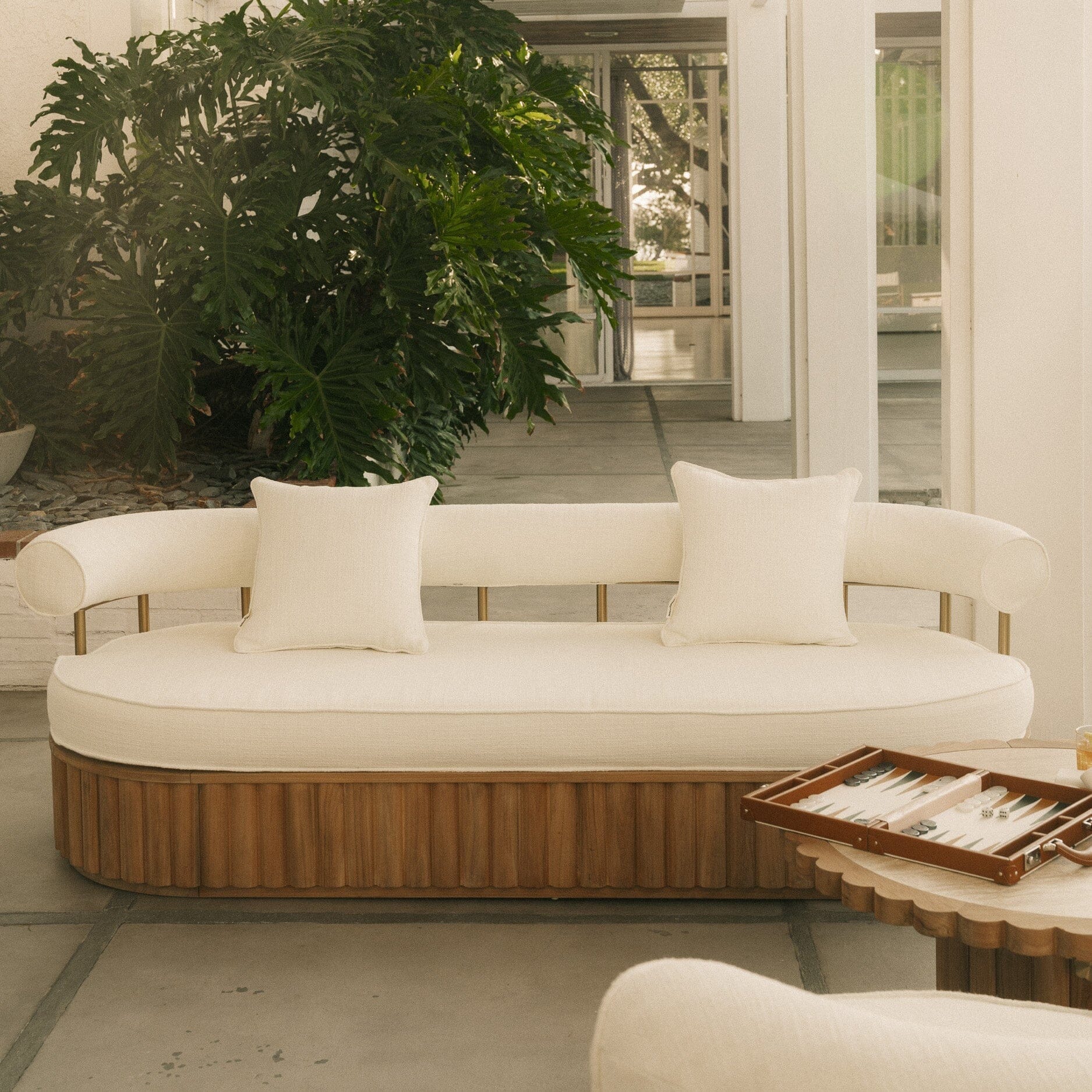 The Daisy Sofa - Frame - Teakwood Daisy Sofa Business & Pleasure Co.