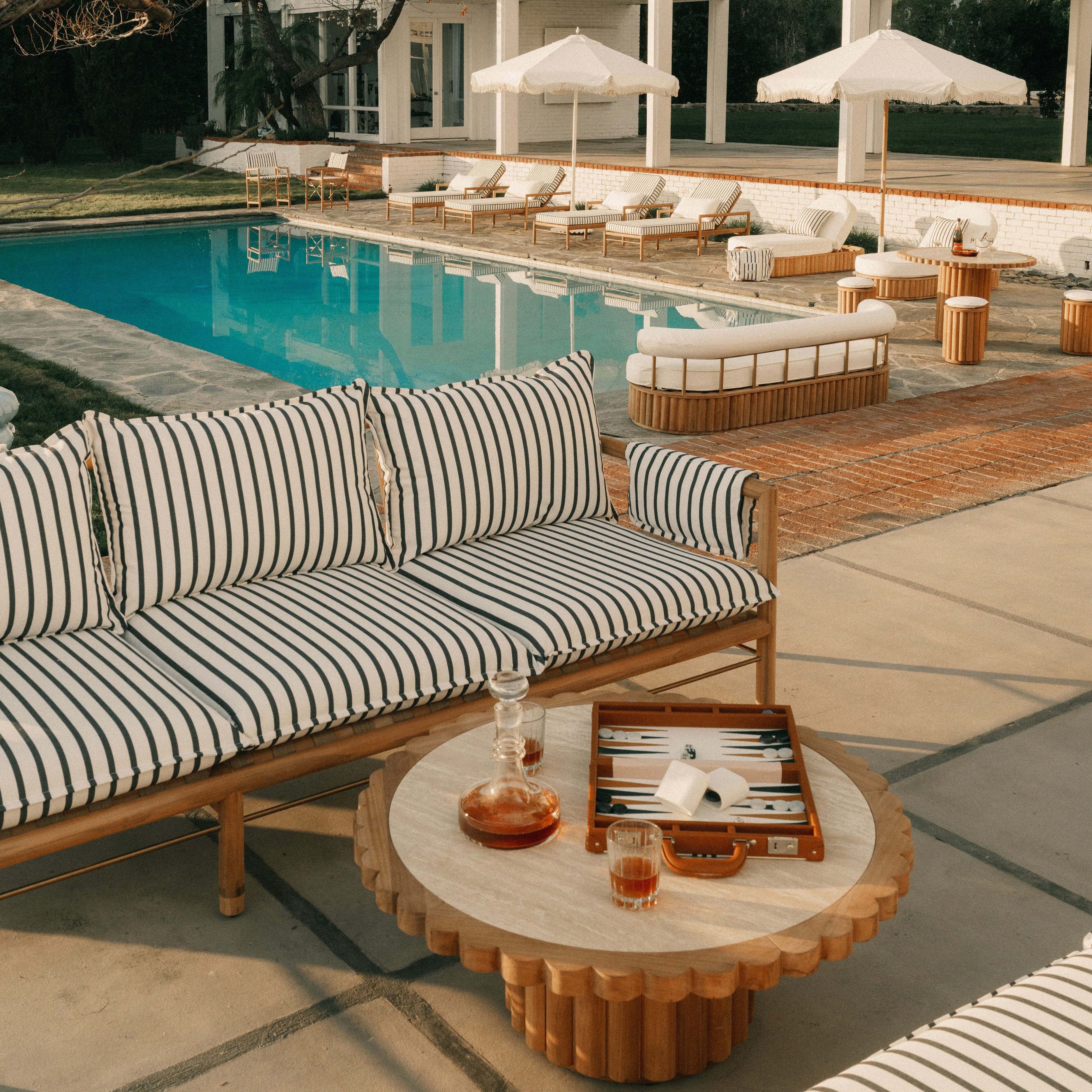 Wes Sofa Kit - Teakwood Gold & Monaco Black Wes Sofa Kit Business & Pleasure Co.