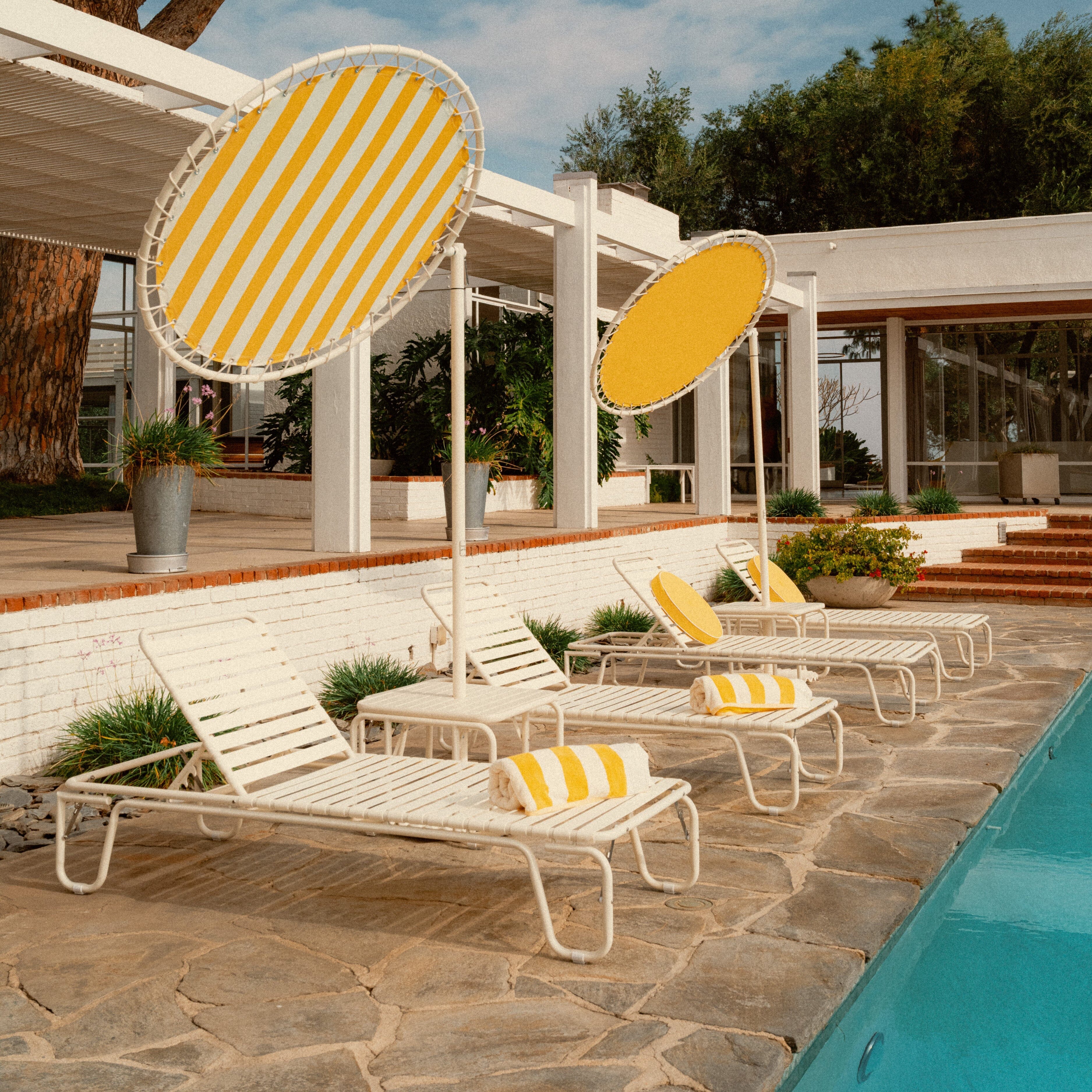 The Beach Towel - Crew Mimosa Yellow Stripe Beach Towel Business & Pleasure Co.